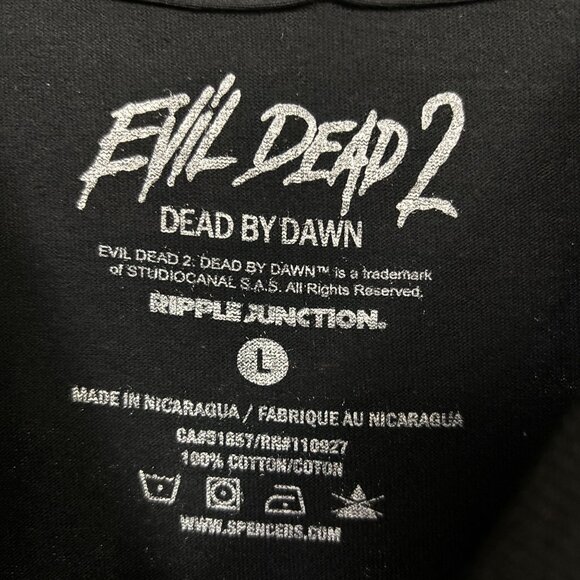 Evil Dead 2 Double Sided movie Promo Tshirt size Large - Picture 5 of 5
